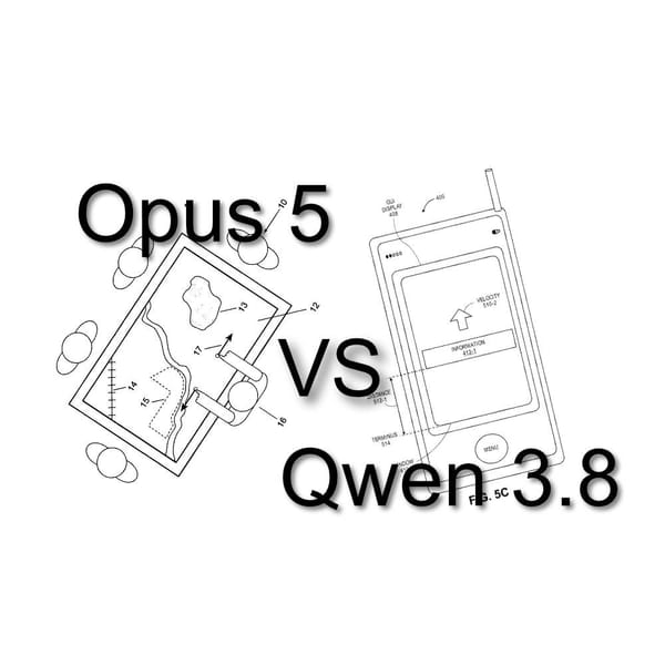 Opus 5 vs Qwen 3.8 on a 5090: re-fighting Apple's dead pinch-to-zoom patent